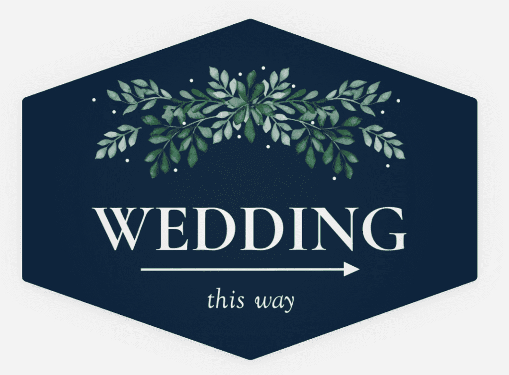 The Best Wedding Signage 2025 - directional sign